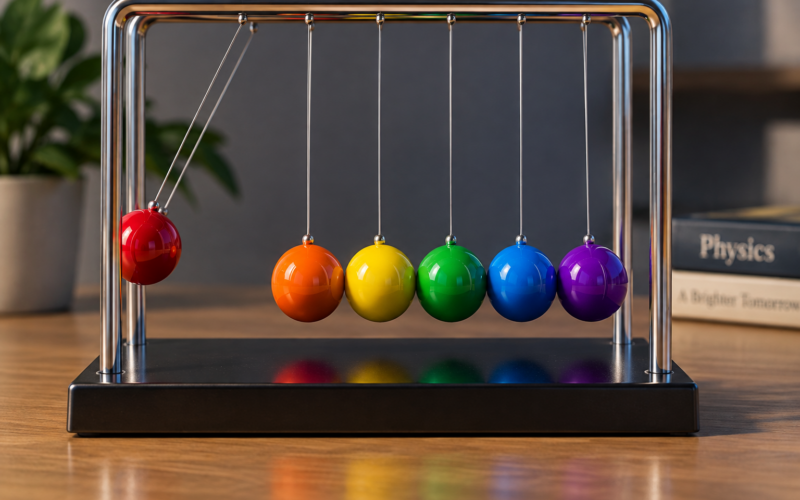 Pendul colorat al lui Newton